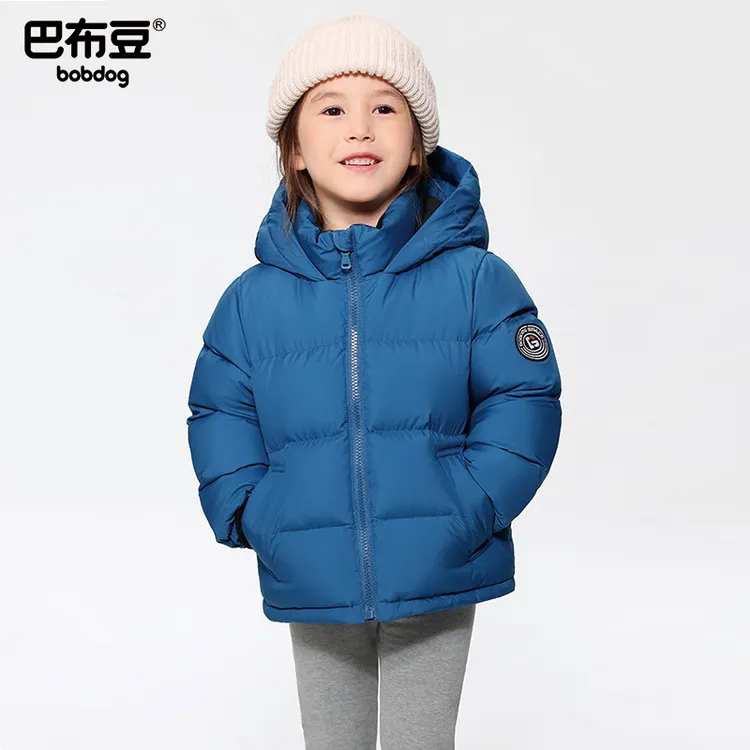 Bobdog/巴布豆儿童加厚休闲羽绒服冬季25新款宝宝男女童装外套潮