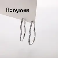 铜合金耳饰 925银针百搭经典大气冷淡风葫芦耳钉AAA