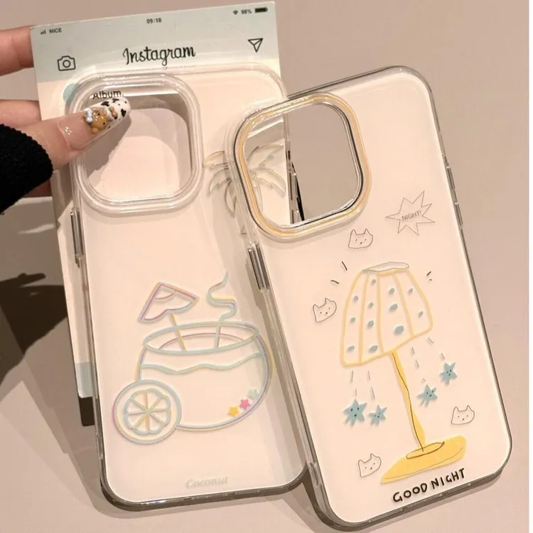 台灯小猫适用苹果华为vivo小米oppo女iphone15/16/14手机壳