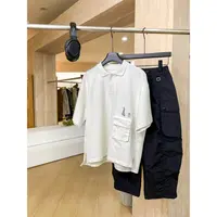 【个人系列】“高兴事”简约文艺立体口袋亲子针织POLOT恤MMY92001