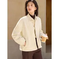 XWI/欣未【重工刺绣】2025秋冬短款轻薄棉衣丝绒棉服外套6224