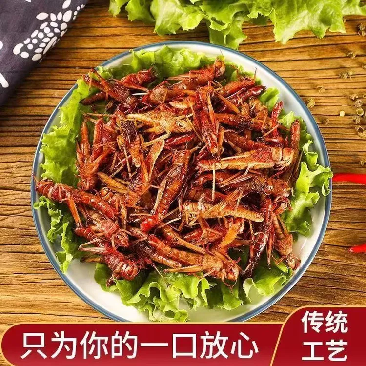 【超低价】山东特产新鲜油炸蚂蚱五香即食零食香辣蚱蜢