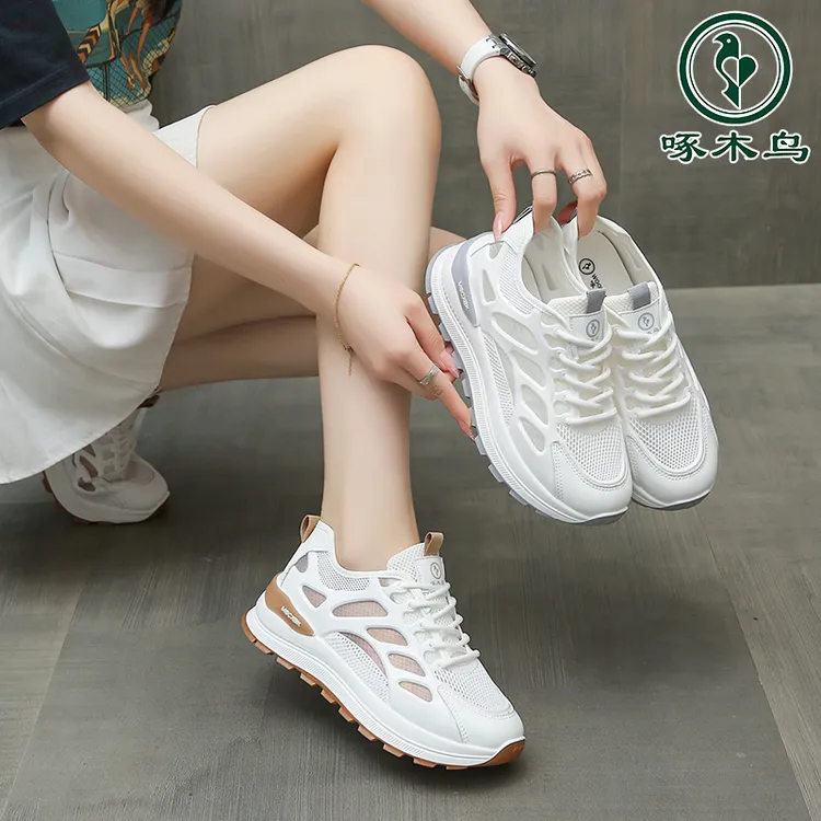 啄木鸟夏季单网老爹鞋运动鞋舒适休闲鞋女鞋品牌鞋透气时尚【018】