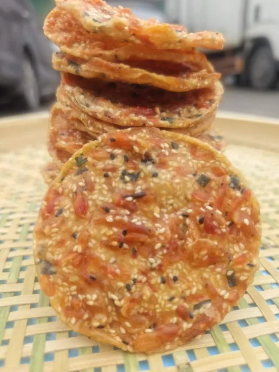 江西特产虾饼零食小吃月亮巴花生巴赣南客家美味月亮粑锅巴