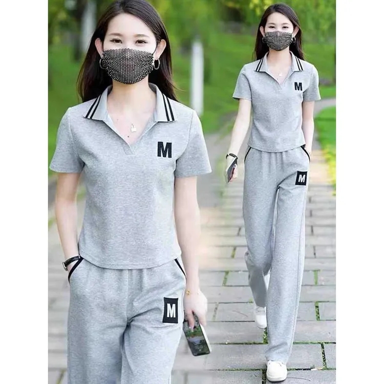 休闲女装运动服套装2025新款今年流行时尚洋气夏装两件套