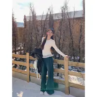 切糕自制【长腿天赋】小个子秋冬流光风慵懒百搭薄绒显瘦高腰牛仔裤