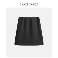 MOOI MONO“优越比例”显瘦温柔百搭遮肉桑蚕丝羊毛半身裙 S837C54