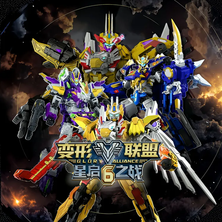 变形联盟6星启之战变形金刚汽车男孩手办儿童五合体机器人玩具人5