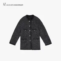 AZ-XJ 闪闪灰羊毛小香外套 QWNL2504264 新款NEW