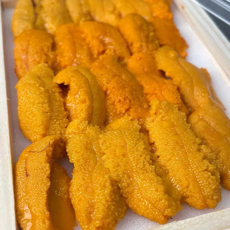 大连马粪海胆胆鲜活现开海胆板胆木盒装板胆新鲜刺身日料食材