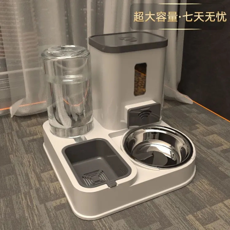 自动猫咪饮水器喂食器猫碗和水碗一体家用宠物用品狗碗自动饮水碗