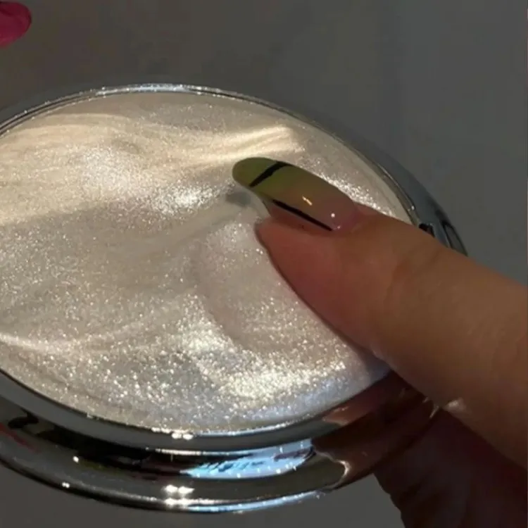 软糯麻薯亮晶晶高光盘爆闪水光感土豆泥巨亮超闪法式香槟金钻石盘