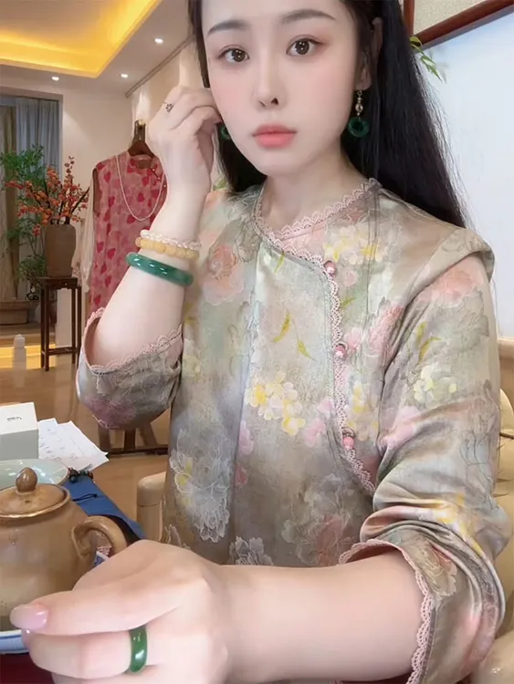 新中式女装国风上衣禅意高端精致唐装打底衬衫小衫女2025秋季新款