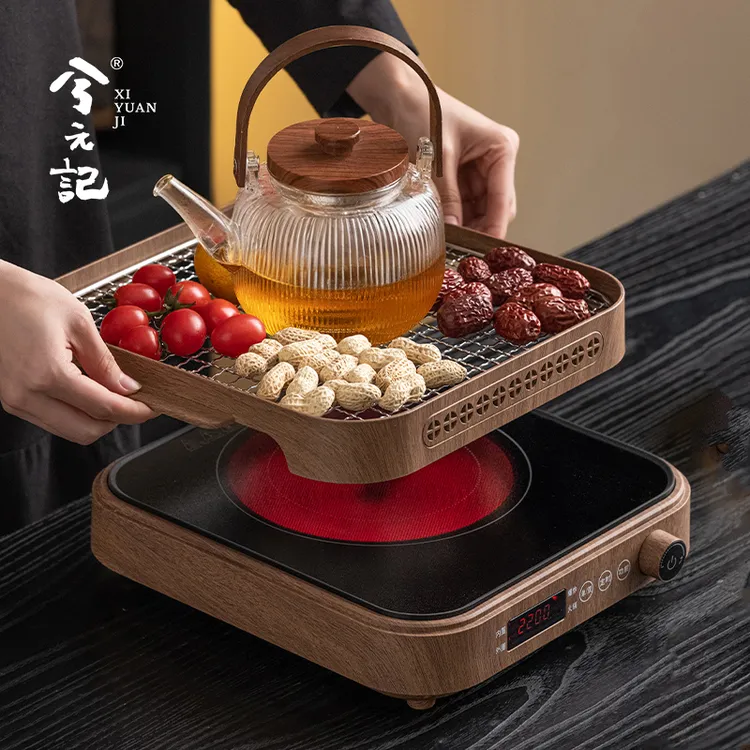 围炉煮茶电陶炉套装2025新款家用泡茶烤火炉煮茶器玻璃养生烧水壶