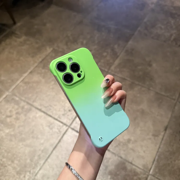 渐变无边框适用苹果16promax手机壳个性iPhone15华为oppo小米vivo