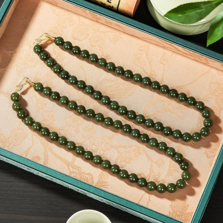 【云上叙】和田玉项链-多样性发其一-约12mm-V27409-M（甄选）