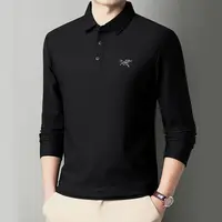 【海外撤柜-骨架】轻奢男士翻领Polo衫长袖D112