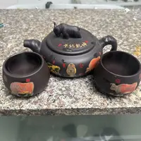 【闪购商品】牛转乾坤紫砂壶一壶两杯