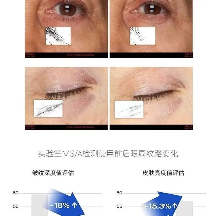 仙姬娜视黄醇蛇毒肽提拉紧致抚纹抗皱舒缓弹润精华霜眼霜护肤