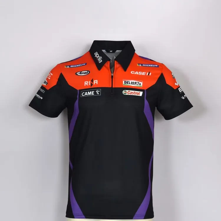曼岛TT短袖达喀尔T恤MotoGP车队服赛车服厂队Polo衫定制速干透气