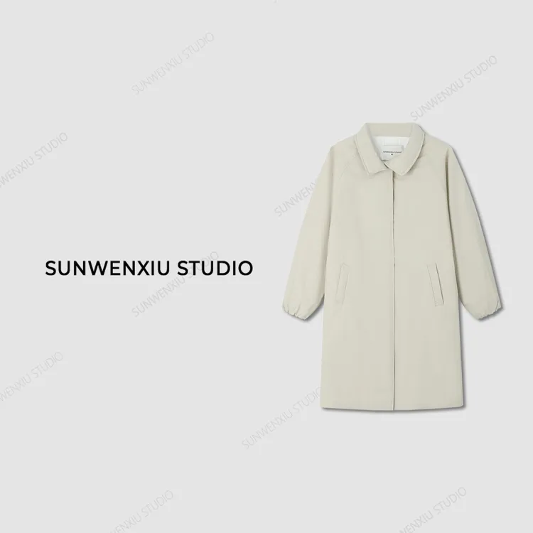 swx studio5店 “阿那亚”羊毛填充保暖抗风大被子极简韩系外套