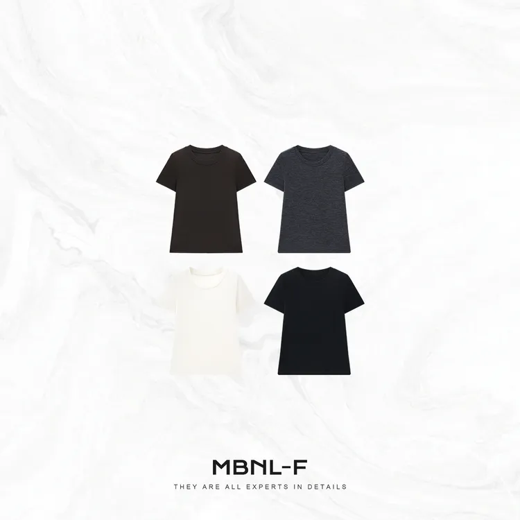 MBNL-F“100%羊毛Tee” 高定85.4G羊毛舒适短袖T恤 秦磊XM-XT2686