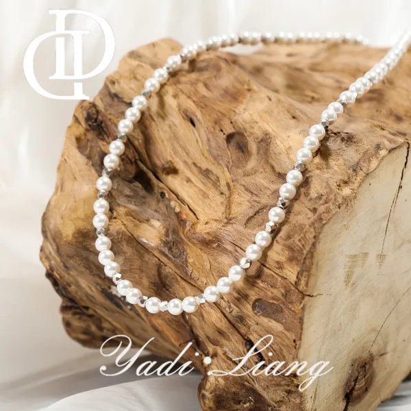 坠链均925银 梁雅帝新品【满天繁星碎银珠珠】设计款气质纯银项链