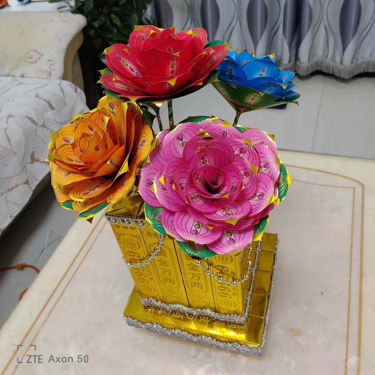 五七花盆姑娘花手工DIY材料包半成品不含胶枪花朵颜色随机送教程