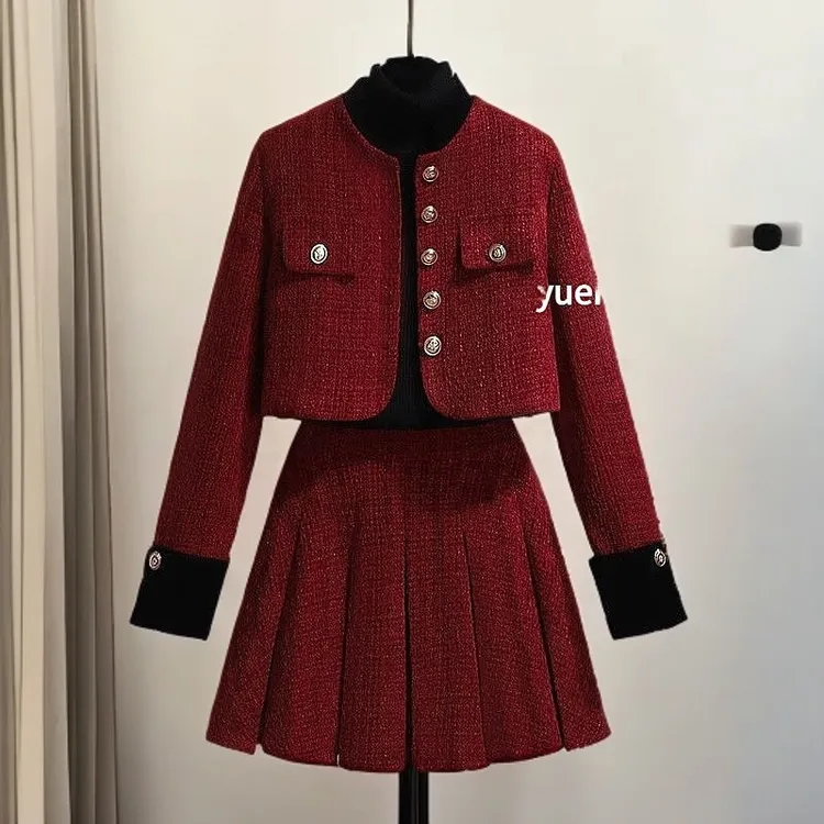 秋季夏装洋气显瘦入秋秋天时尚制服两件套小个子季加厚套装裙子裙