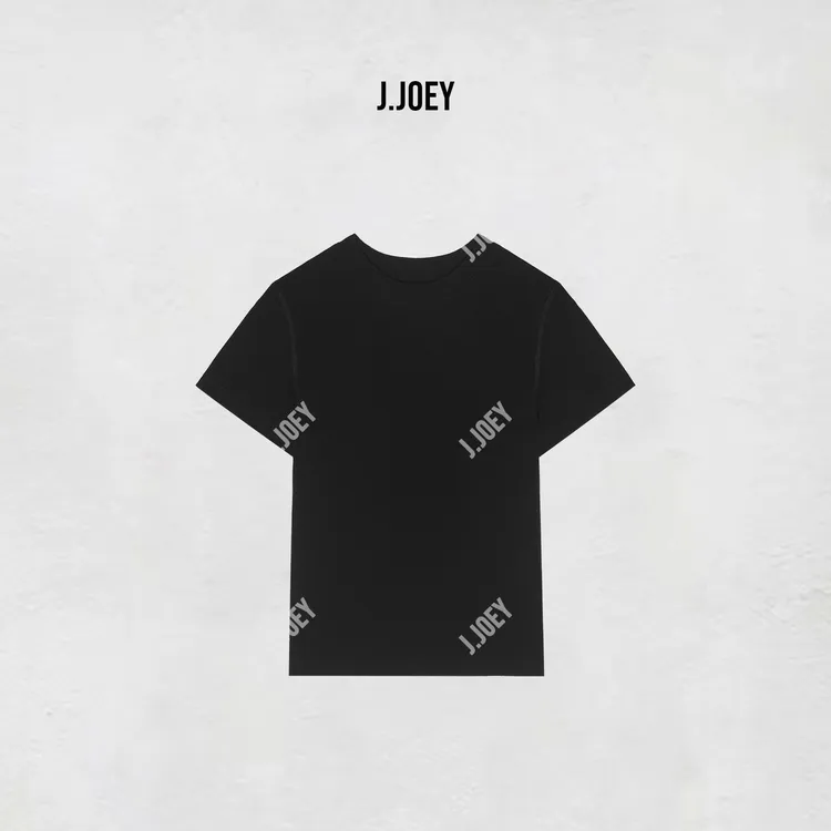 J.JOEY 纯色圆领T恤夏季休闲短袖内搭打底上衣棉T恤0796