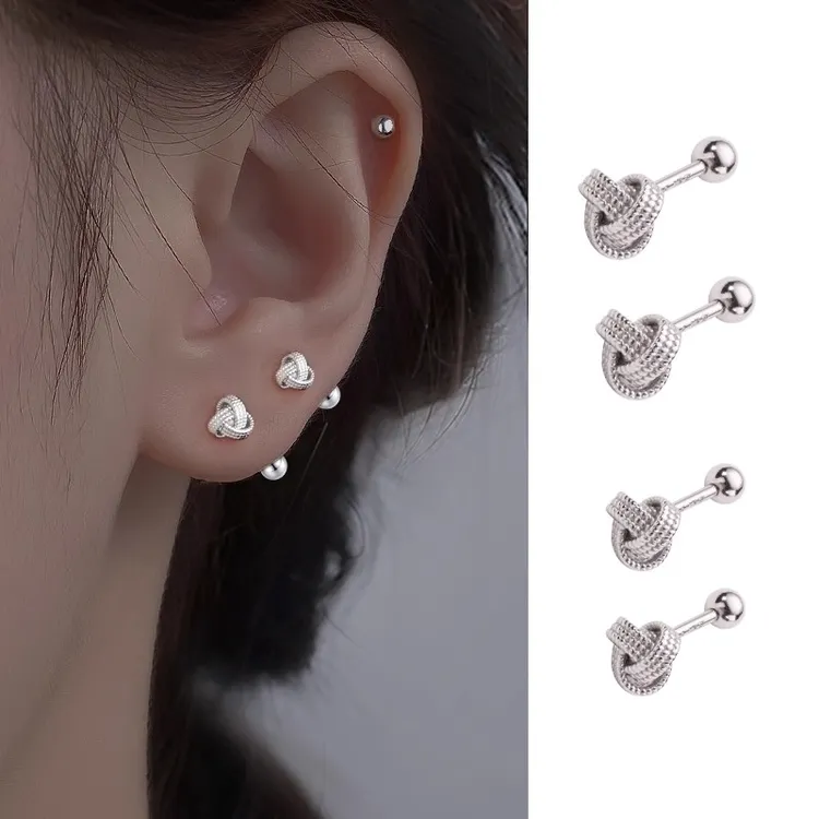 【女神专属】如意结耳钉女轻奢小众时尚百搭耳环气质高级感耳饰潮