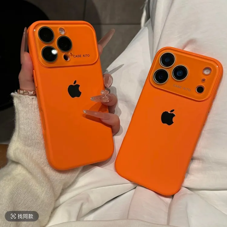 高颜值液态大视窗适用iPhone16promax手机壳苹果14情侣15肤感13女