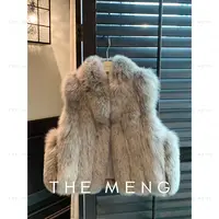 THE MENG【波士顿】狐狸毛皮一体皮草马甲#M253M1225