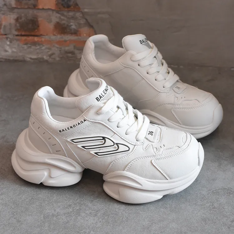 欧洲站女鞋小个子增高厚底老爹鞋女2025秋新款舒适休闲百搭运动鞋