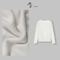 麻享【长袖】初秋新款女士水溶细羊套头打底衫长袖时尚针织休闲