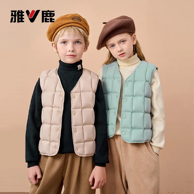 【V/雅鹿】儿童背心宝宝外穿内穿保暖马甲春秋亲子款秋冬童装Y038