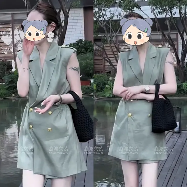 2025夏季新款时尚显瘦气质女士网红洋气连体裤百搭款D5357