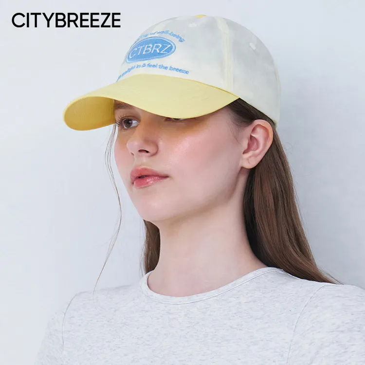 【姑姑专属】韩国CITYBREEZE尼龙拼色棒球帽IVEGaeul同款休闲帽男女同款【姑姑】