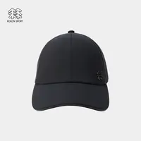 KOLON SPORT可隆运动帽男女同款LOGO个性六片顶灯芯绒棒球帽