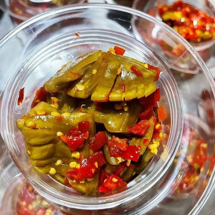 新鲜特产刀豆湖南新化农家手工传统腌制老坛酸辣香辣饭菜1000g
