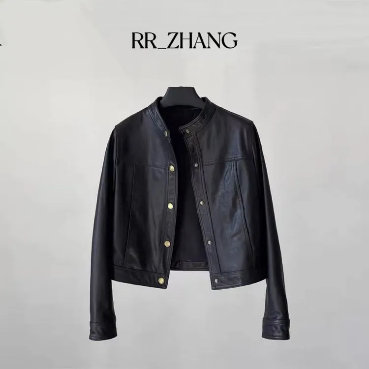 【原版正品】慕尼黑夜·真皮皮衣 25年新款春秋时尚百搭绵羊皮女外套