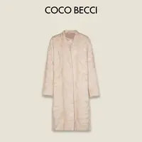 COCO BECCI【豪门阔太】凤尾雕花水貂毛气质皮草外套CFJJC300176