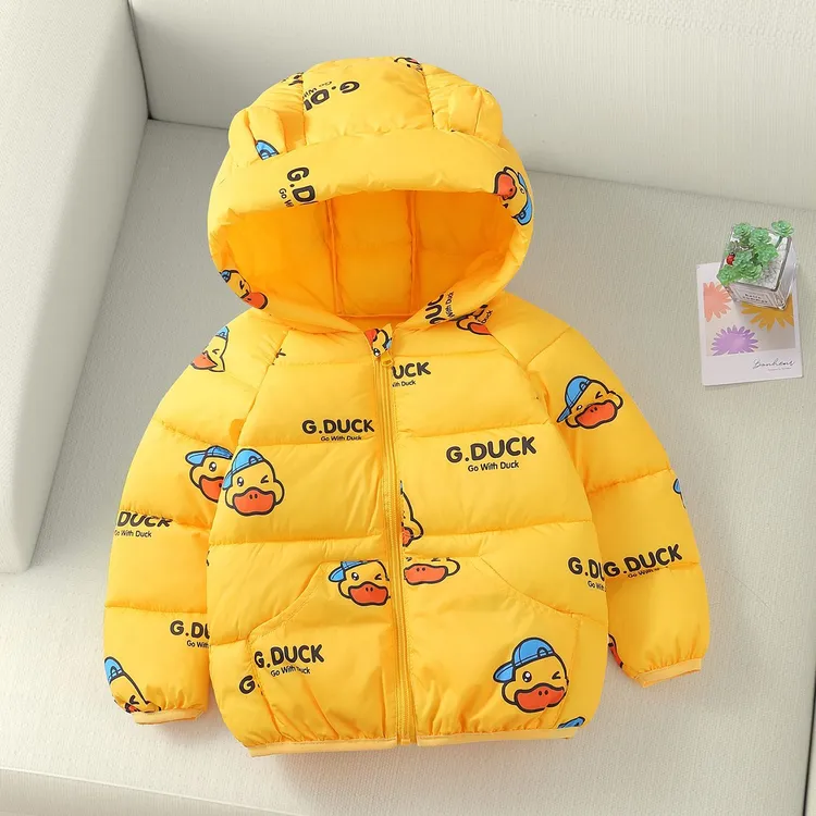 【小黄鸭】2025新款儿童棉服秋冬宝宝女童男童轻便短款冬季保暖棉袄