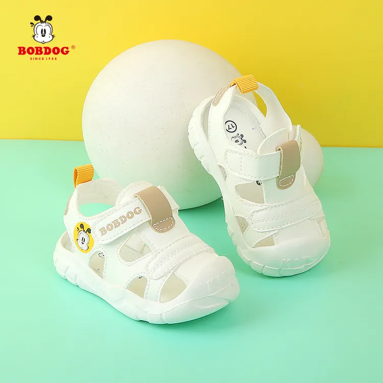 巴布豆童鞋包头儿童凉鞋2025夏季新款男宝宝幼儿小童女学步凉鞋夏