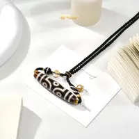 壹加师姐|手工设计金镶横版杵六玛瑙项链多样性发一8056x