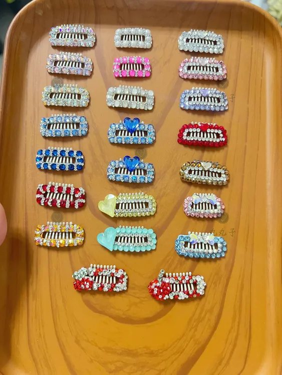 丸丸子-全华满钻款-可直接下单手工宠物发夹