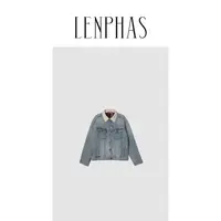 【LENPHAS】灯芯绒拼接牛仔夹克