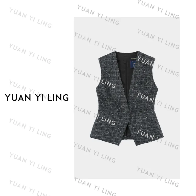 袁艺灵【巴曼】皇室御用面料英国厂牌Moon-YuanYiLing品牌联名马甲