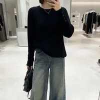 加厚精纺羊毛~胸108-170长61前短后长针织上衣 4344