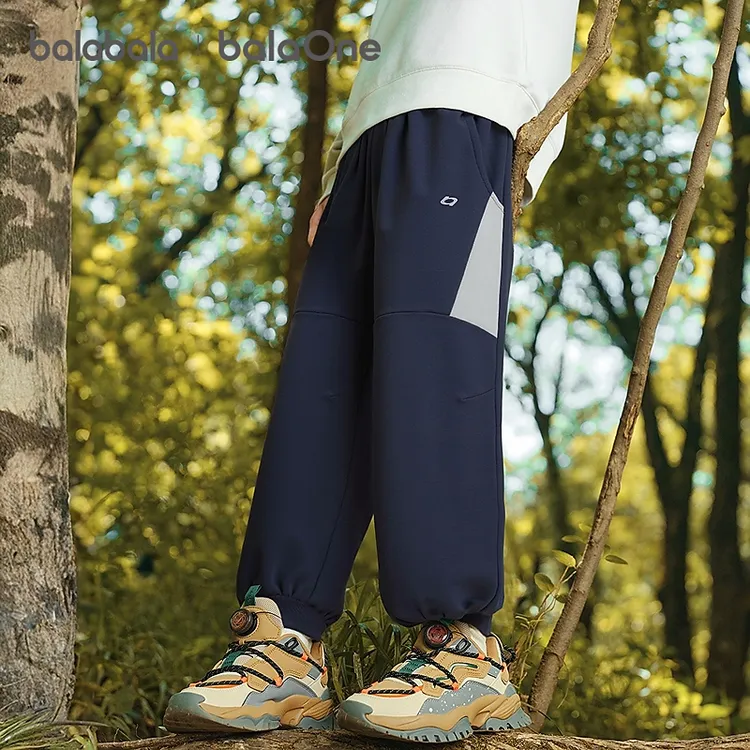 【balaOne】巴拉巴拉童装儿童裤子男童舒适秋长裤吸湿速干慢跑裤